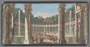Vista de la columnata del jardín de Versalles
La Colonnade (título en el objeto) de Anonymous