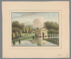 Vista del Nieuwpoort en Haarlem de Anonymous