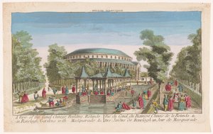 Vista del pabellón chino de la Rotonda y el canal en los jardines de Ranelagh, Londres, con un baile de máscaras
Una vista del edificio chino del canal, Rotunde en Ranelagh, Jardines, con mascarada. &c (título en el objeto) de Anonymous