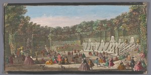 Vista de la Salle de Bal en el Jardín de Versalles
Vuës des bosquets du Jardin de Versailles (título en el objeto) de Anonymous