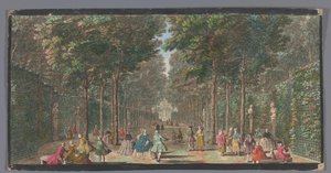Vista de la Sala de los Marronniers en el Jardín de Versalles
La Salle aux Marronniers (título en el objeto) de Anonymous