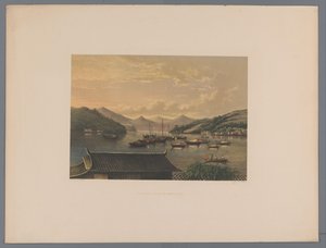 Vista de la bahía de Nagasaki
Vista de la bahía de Nangasaki (título en el objeto)
Souvenir du Japon vues d