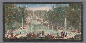 Vista de las cascadas del jardín del castillo de Saint-Cloud
Veue de la cascade de St. Cloud (título en el objeto) de Anonymous
