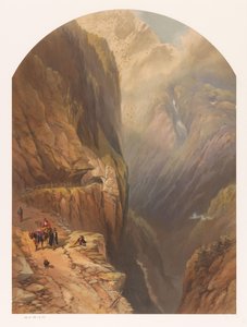 Vista del paso de Tête Noire, posiblemente cerca de Trient en Suiza