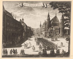 Vista del Binnenhof en La Haya El Binnenhof (título sobre el objeto) de Anonymous