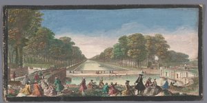 Vista del Gran Canal en el jardín del Palacio de Fontainebleau
Veüe du Canal, de Fontainebleau (título en el objeto) de Anonymous