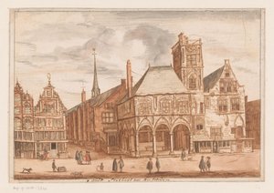Vista del Antiguo Ayuntamiento de Ámsterdam
T oudt Stathuys van Amsterdam (título en el objeto) de Anonymous