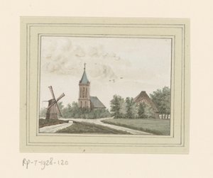 Vista del pueblo de Hoogwoud de Anonymous
