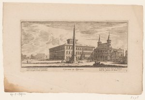 Vista de la plaza trasera de San Juan de Letrán, en Roma
S. Giovani in Laterano / Ecclesia St. Ioannis Lateranensis nua er ijs (...) / L