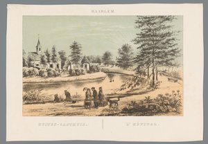Vista del antiguo Buitengasthuis cerca de Haarlem
Haarlem: Buiten-Gasthuis / L