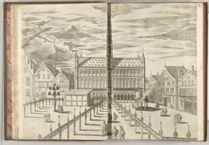 Grote Markt con Salón de la Fama, 1594 de Anonymous