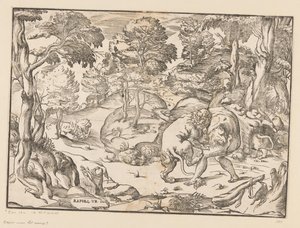 Hércules y el león de Nemea de Anonymous