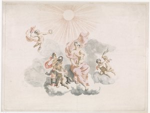 Hércules es amamantado por Juno de Anonymous