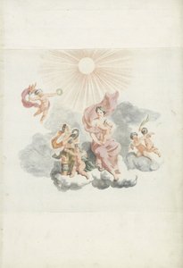 Hércules es amamantado por Juno