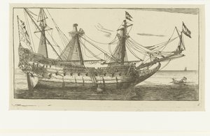 El barco La Salamandra Paisajes marinos e imágenes de barcos (título de la serie) de Anonymous