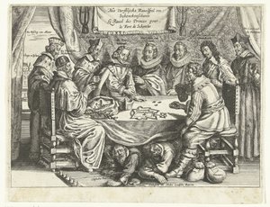 El juego para Schenckenschans, 1635-1636 The Vorstelijcke Ravelspel om Schenckenschants / Le Ravel des Princes pour le Fort de Schentks (título sobre el objeto) de Anonymous