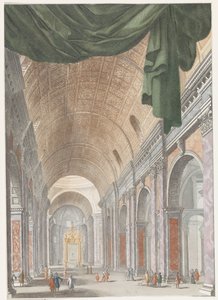 Interior de la Basílica de San Pedro en Roma de Anonymous
