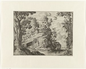 paisaje italiano con río