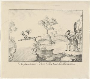 Cazando un galgo, 1830 La poursuite d