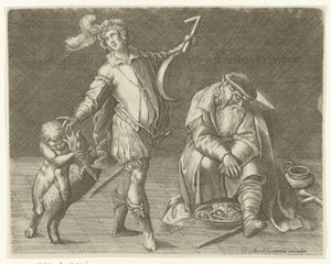 Juventud y vejez Jonckheyt aensite / Dolor de vejez (título sobre objeto) de Anonymous