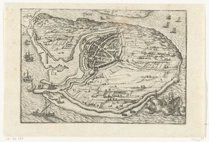 Mapa de Den Briel, 1572