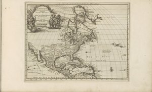 Kaart van Midden- en Noord-Amerika América del Norte, según las nuevas observaciones de Messieurs de l