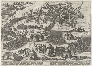Cambrai sitiado y tomado por Fuentes, 1595 de Anonymous