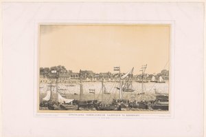 Koninklijke Nederlandsche Yachtclub en Dordrecht, 10 de junio de 1848 (título sobre el objeto) de Anonymous