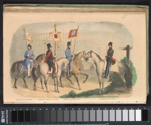 Trajes y estandartes de las guardias de honor de Bergen op Zoom, Breda y 