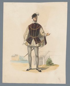 Estampado de traje de un noble