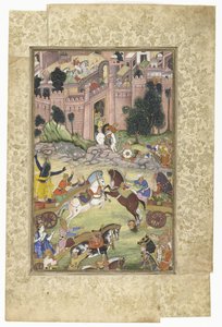 Krishna mata al demonio Sri Gala (escena del Harivamsa)