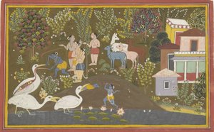 Krishna se encontró con Bakasura de Anonymous