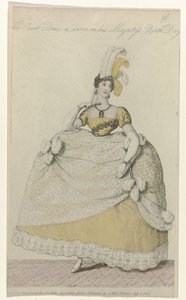 La Belle Assemblee, 1 de julio de 1808, n.º 32: El vestido de la corte (...) de Anonymous