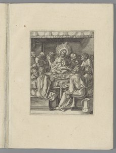 Último avondmaal The Little Pass (título de la serie) Figura de Passio Christi Ab Alberto Durer Nuremberg (título de la serie) de Anonymous