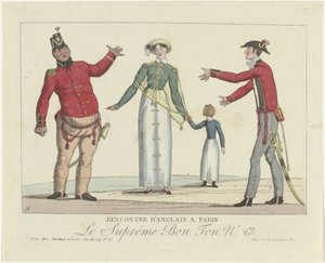 Le Suprême Bon Ton, 1800-1815, No. 23: Reunión inglesa en París de Anonymous