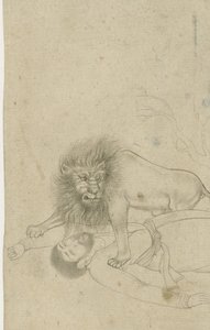 León asaltando a un hombre de Anonymous