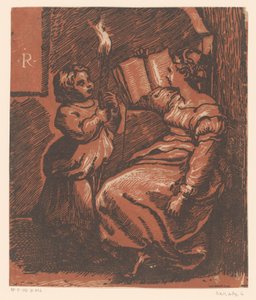 Lectura Sibyl con niño de Anonymous