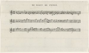 Canción al príncipe heredero, 1830 Le salut de l