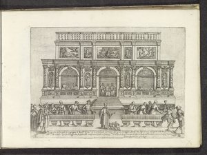 Loggetta del Sansovino op het San Marcoplein te Venetië Scènes uit het Venetiaanse leven (título de la serie) Habiti d