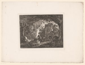 Hombre huyendo de una serpiente
Grabados según pinturas de Ignace Duvivier (título de la serie)
Differens Sujets graves et dessinés par Ignace du Vivier: d