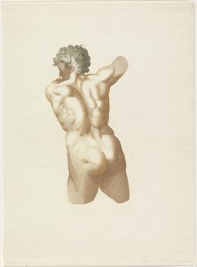Desnudo masculino visto de espaldas de Anonymous