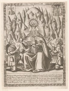 Maria van Montserrat Cámara angelical de nuestra señora de Monserrate en Cataluna (title on object) de Anonymous