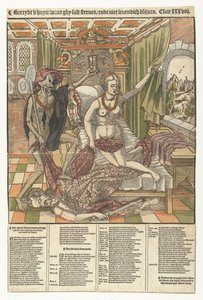 La pareja de enamorados y la muerte
Bereydt u huys: for ghy sult die/ ende niet levendich blijven (título en el objeto)
