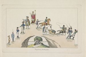 Correa de mano de Napoleón, 1814 Napoleones - Stufen Jahre (título sobre el objeto) de Anonymous