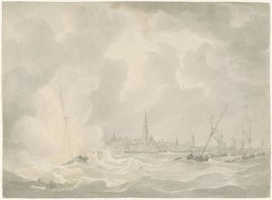 Explosión del barco de Jan van Speijk, 1831 de Anonymous