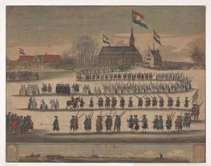 Procesión en Jisp en la investidura de Guillermo V en 1766 de Anonymous