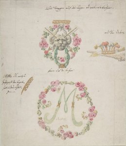 Diseños ornamentales para porcelana, siglo XVIII de Anonymous,.