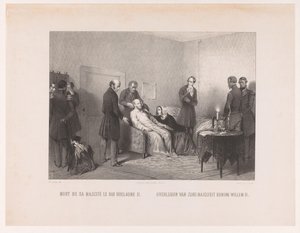 Muerte del rey Guillermo II Mort de sa majesté le roi Guillaume II / Death of His Majesty King William II (título sobre objeto)
