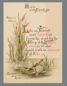 Tarjeta de Pascua de 1883