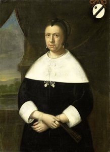 Retrato de Maria Quevellerius (1629-64), primera esposa de Jan van Riebeeck, o de su segunda esposa Maria Scipio (c. 1630-95) de Anonymous